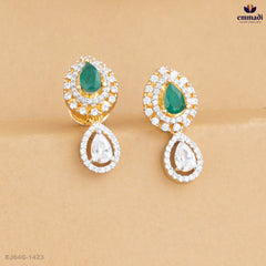 BAISAKHI Premium CZ Green Hangings