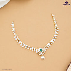 BAKULA Exquisite Green CZ Necklace