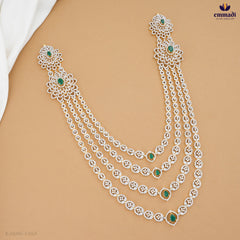 BARATIE Exquisite Long Necklace in Green