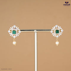 Basantey Silver Studs with Premium CZ