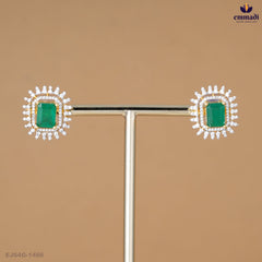BAVANI Elegant Green CZ Studs Collection