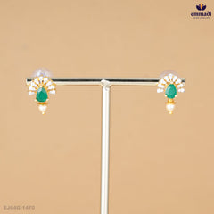 Behulah Exquisite Green CZ Studs