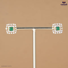 Bhagirathi Exquisite Green CZ Studs