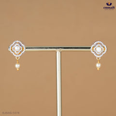 Bhagyashri Premium White CZ Studs