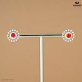 Bhanumathi Premium CZ Red Studs Collection