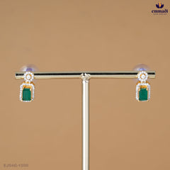 BHEEMA Elegant Green CZ Hanging Jewelry