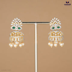 BHU Elegant Green Premium CZ Silver Jewellery