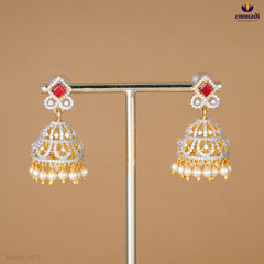 BINATA Elegant Red Premium CZ Buttalus