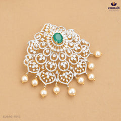 BINDHU Elegant Green CZ Pendant