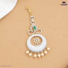 CAMUNDA Elegant Green Papidi Billa CZ Jewellery