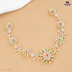 Chaitrah Silver Necklaces: Exquisite Gemstone Elegance