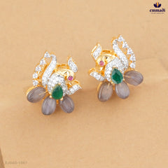 Chandaney Elegant Multi Gem Stone Studs