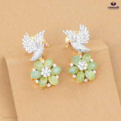 Chandhini Elegant Green Gemstone Hangings