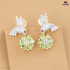 CHANDIKA: Exquisite Green Gemstone Hangings