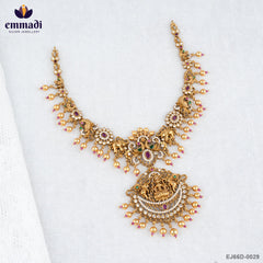 SHASHI Exquisite Multi-Color CZ Nakshi Necklace