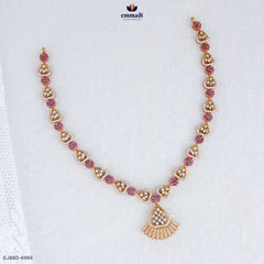JINI Exquisite Pink Nakshi Necklace