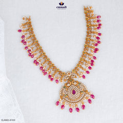 JYOTISHMATI Exquisite Multi-Colored Stone Necklace