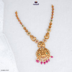JYVAH Exquisite Multi-Colored Nakshi Necklace