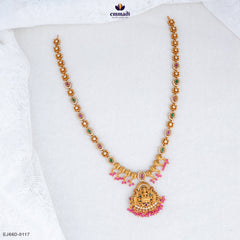 KAHINI Elegant Long Multi-Color Nakshi Necklace