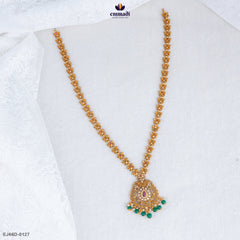 KALAIMAKAL Exquisite Long Necklace with Stones
