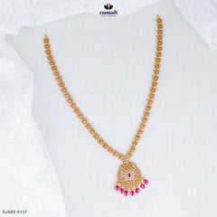 Kalavati Long Necklace with Multi Stones