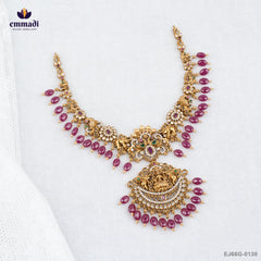 AADILAKSHMI Exquisite Multi-Colored CZ Nakshi Necklace