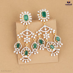 AADYASHA Exquisite Green CZ Hangings
