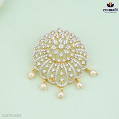 Akhila Elegant Pendant: Premium White CZ