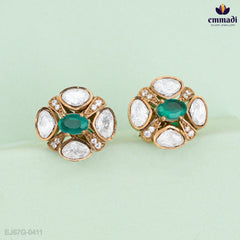 Bala Victorian Green Studs for Elegance