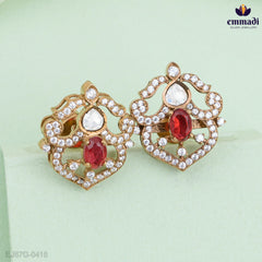 Bhumi Victorian Pink Studs Jewelry