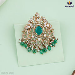 Gayatri Victorian Green Pendant Jewelry