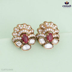 Kalyani Elegant Victorian Pink Studs