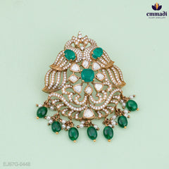 Karishma Vintage Green Victorian Pendant