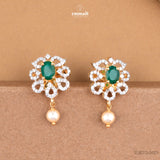 Chanderkala Radiant CZ Pendant and Premium CZ Studs