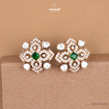Chameli Victorian Green Studs Jewelry
