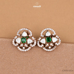Chama Elegant Green Victorian Studs