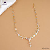 ABHIPRITI Premium White CZ Necklace