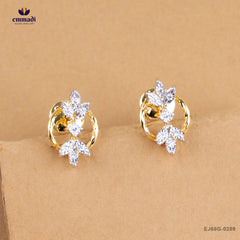 ABHRANTI Premium White CZ Studs