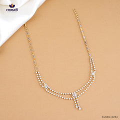 ABISHTA Elegant CZ White Necklace