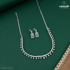 Raziya Premium CZ White Necklace