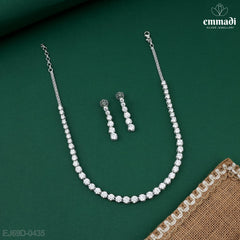 Rashi Premium CZ White Necklace