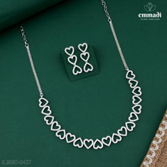 Ranju Premium CZ White Necklace