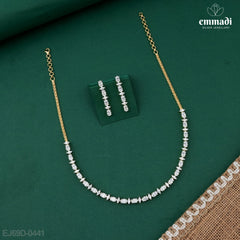 Product Title: Ranjana Premium CZ White Necklace