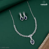 Rangeeta Premium CZ Blue Necklace