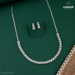 Radikha Premium CZ White Necklace