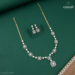 Pryanika Premium CZ White Necklace