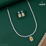 Prema Yellow Premium CZ Necklace