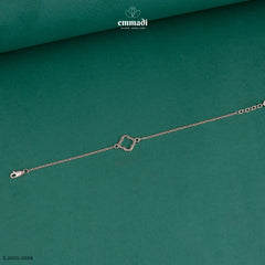 CHANDIRA Elegant CZ White Bracelet