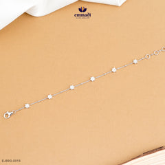 CHANDRABHA Elegant CZ White Bracelet