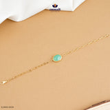 CHANDRAKI Exquisite Green Stone Bracelet